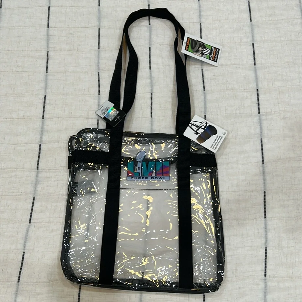 Clear see through small tote bag. Super Bowl LVII